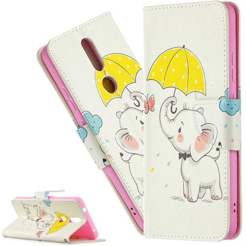 Coque Nokia 2.4portefeuille Etui Housse Pour Nokia 2.4 Coque Antichoc Paillon Fleur Anime Pu Cuir Flip Wallet Étui Coquille Couverture Pour Nokia 2.4bf Umbrella Elephant