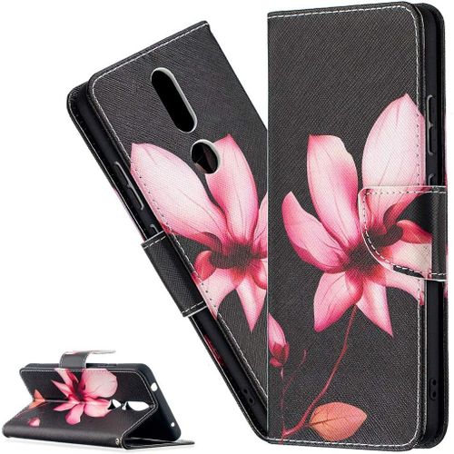 Coque Nokia 2.4portefeuille Etui Housse Pour Nokia 2.4 Coque Antichoc Paillon Fleur Anime Pu Cuir Flip Wallet Étui Coquille Couverture Pour Nokia 2.4bf Pink Lotus