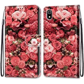 Coque Pour Xiaomi Redmi 7a, Premium Étui Housse En Cuir De Protection Avec Emplacements Cartes Fonction De Support Magnetique , Housse Etui Coque Pour Xiaomi Redmi 7a Rose 2