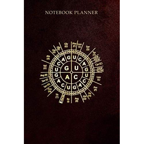 Daily To Do Notebook Planner Awesome Biology Genetic Code Sun Science Humor Gift: Planner, 6x9 Inch, 114 Pages, Do It All, Small Business, Hourly, Happy, Business