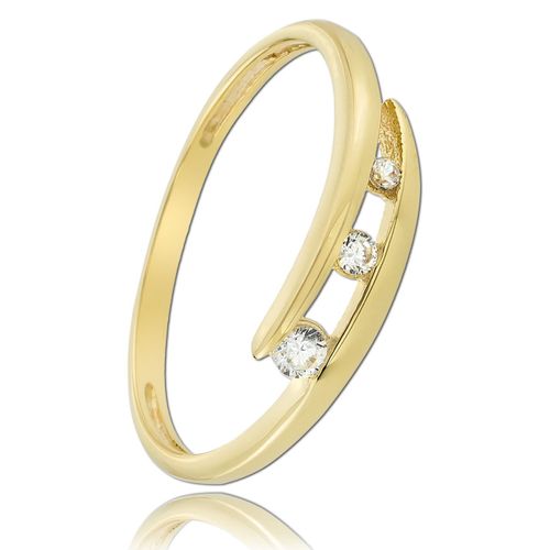 Bague Balia Blanche, Or 58 (18,5) Bague Femme Bijoux Or 333 Bgr031g58