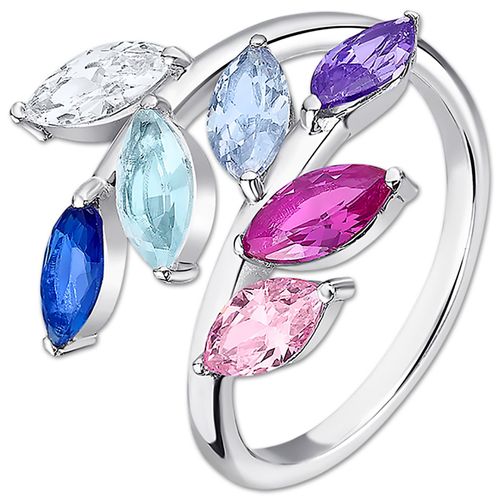 Bague Lotus En Argent 925 Avec Pierre En Zircone. Lotus Silver It Girl Jlp3380-3-112