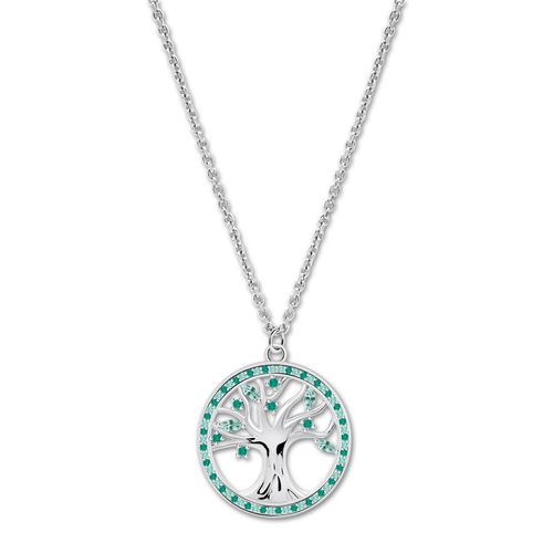 Collier Lotus En Argent 925, Motif Arbre, Charmante Dame, Jlp3708-1-3