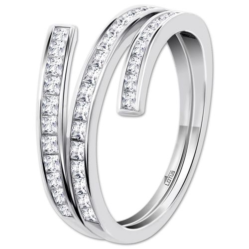 Bague Lotus En Argent 925 Avec Pierre En Zircone, Tendance Jlp3731-3-112