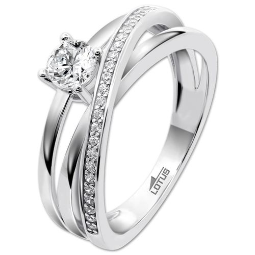 Bague Lotus En Argent 925 Et Zircone, Tendance Jlp3732-3-118