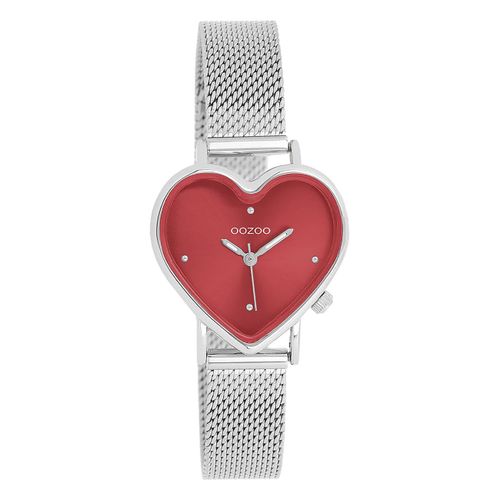 Montre-Bracelet Analogique Argentée Pour Femme «&nbspoozoo &nbsp» (Oozoo ), Bracelet En Métal. Uoc11444