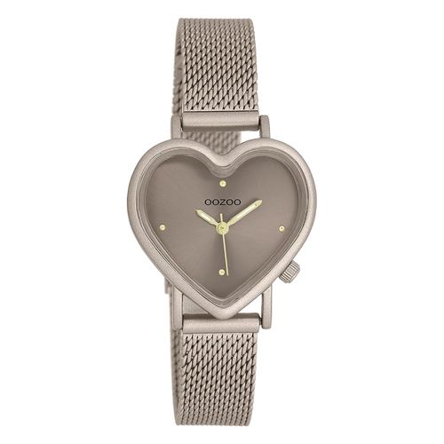 Montre-Bracelet Analogique Marron Pour Femme «&nbspoozoo &nbsp» (Oozoo ), Bracelet En Métal. Uoc11445