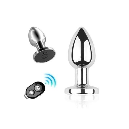 Plug Vibrant Acier Inoxydable Anal Taille S Avec Télécommande, Usb - Ry-207-S Taille : S