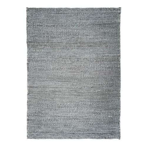 Desertum - Tapis Salon Ou Chambre Tressé En Jute Naturel Look Ethnique 120 X 170 Cm Gris