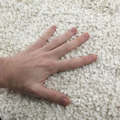 LEENEUX - Tapis de salon extra doux aspect laine 60 x 90 cm Beige Écru