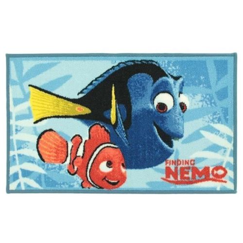 DISNEY - Tapis chambre enfant univers monde de NEMO antidérapant 80 x 50 cm Bleu