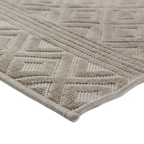 Tapis beige motifs losanges 133x180cm VINTAGE RELIEF Beige