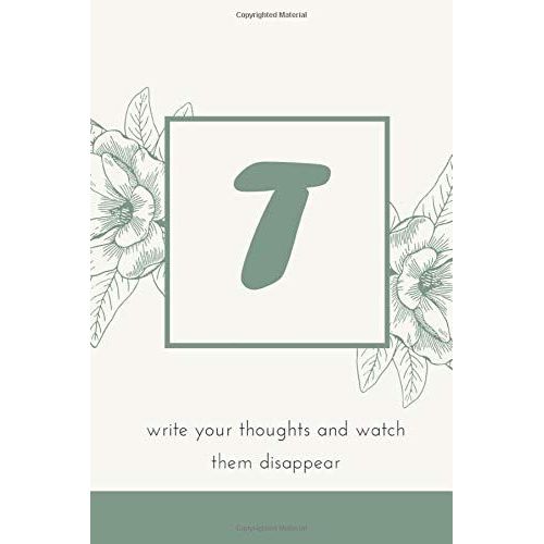 T: Monogram Initial T Notebook | Diary | Blank Lined Journal | 6x9 Inches | Personalized Letter Notebooks | Monogrammed Journal