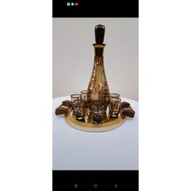Service À Verre (7) Carafe Et Plateau Miroir