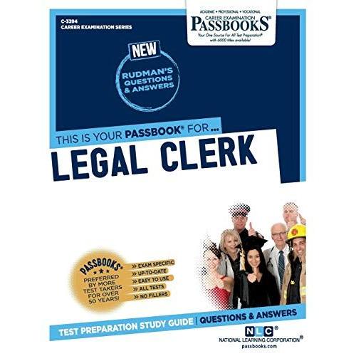 Legal Clerk (C-3394): Passbooks Study Guide Volume 3394