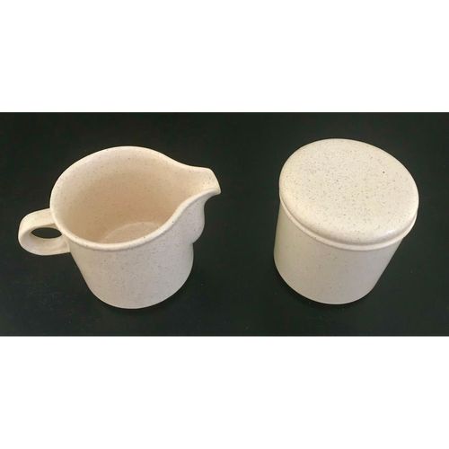 Lot Pot À Lait Et Son Verre À Thé Assorti En Grès Neufs Vintage