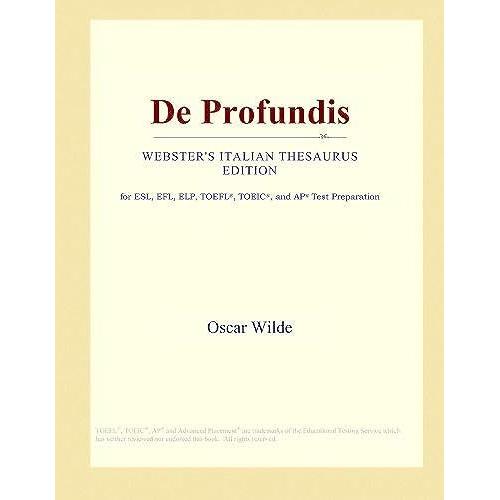 De Profundis (Webster's Italian Thesaurus Edition)