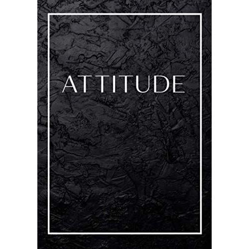 Attitude: Decorative Book For Styling Your Home | Stack-Able Book - Large Text On Spine - 7" X 10"