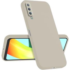 Coque Pour Samsung Galaxy A7 2018 6"" , Fine Antichoc Personnalisée Design Minimaliste - Blanc Antique