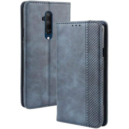 Coque Pour Oneplus 7t Pro Etui Coques Et Housse Coque Oneplus 7t Pro Cuir Carte Bancaire Fentes Cover De Protection Bumper Couvrir Flip Magnétique Couverture Coquille Arrière