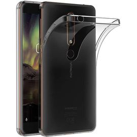Coque Pour Nokia 6.1 5,5 Pouces Etui Housse Protection En Tpu Avec Absorption De Choc Bumper Et Anti-Scratch