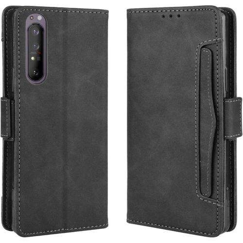 Coque Pour Sony Xperia 1 Ii Etui Coques Et Housse Coque Sony Xperia 1 Ii Cuir Carte Bancaire Fentes Cover De Protection Bumper Couvrir Flip Magnétique Couverture Coquille Arrière