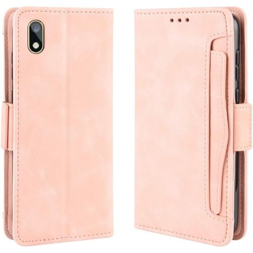 Portefeuille Style Skin Senteuse Cas De Veau Cas D'étui En Cuir Pour Nokia 3.2, Avec Fente De Carte Séparée Noir Color : Pink