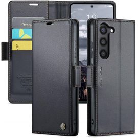 Coque Pour Samasung Galaxy S24 Plus, Housse En Cuir Pu Premium Etui À Rabat Pochette De Portefeuille Étui De Protection Pour Samasung Galaxy S24 Plus- Noir