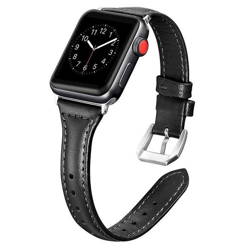 Bracelet En Cuir Véritable Pour Apple Watch Series 1 À 5, Léger, Confortable, Couleurs Variées, Tailles 38 À 44 Mm