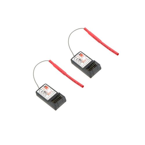 Récepteur Flysky FS-R6B 2,4 GHz 6 canaux pour hélicoptère/avion - Neuf, comprend 2 récepteurs