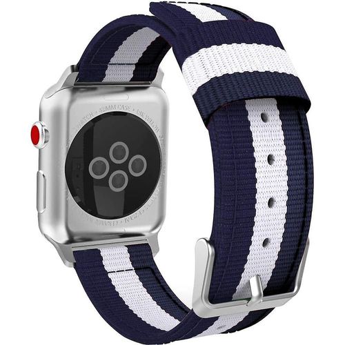 Bracelet En Nylon Personnalisé Pour Apple Watch 38-44 Mm Séries 5/4/3/2/1 ¿ Confortable Et Résistant