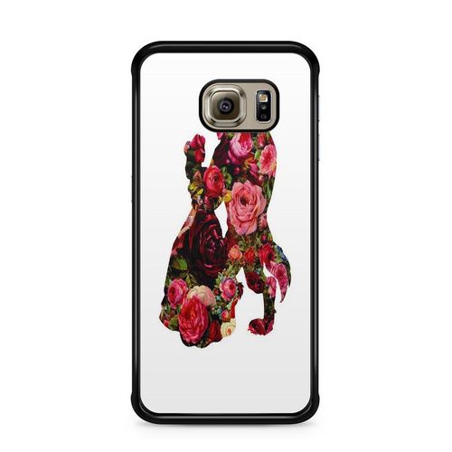 Coque De Téléphone Pour Samsung Galaxy S7 La Belle Et La Bete Disney Dessin Animé Rose Eternelle Ref 782