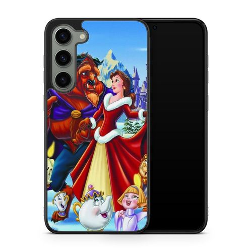 Coque De Téléphone Pour Samsung Galaxy A16 La Belle Et La Bete Disney Dessin Animé Rose Eternelle Ref 1800