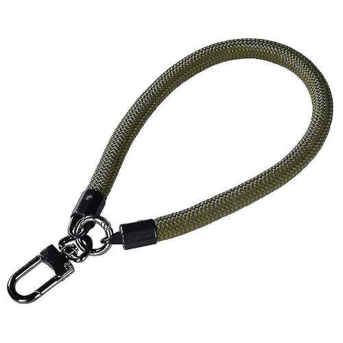 Dragonne de poignet pour téléphone portable, sangle détachable en polyester durable vert armée pour téléphones, appareils photo, lecteurs MP3