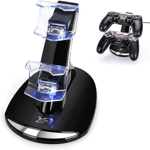 Chargeur Double Pour Manette Ps4 Avec Indicateur Led, Charge Rapide Et Fonctionnalités De Sécurité Avancées