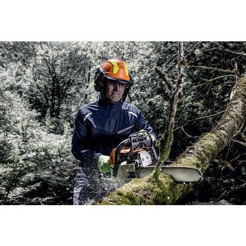 Casque de protection pour les travaux forestiers - uvex pheos forest - kit complet - orange UVEX