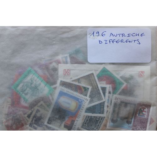 Autriche 196 Timbres Différents
