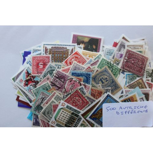 Autriche 500 Timbres Différents