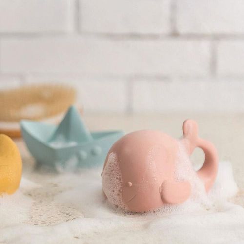 Jouet De Bain En Caoutchouc Baleine Rose De Nattou