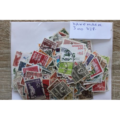 Danemark 300 Timbres Différents