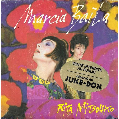 Les Rita Mitsouko : Marcia Baila (Fred Chichin / Catherine Ringer) 4'30 / Jalousie (Fred Chichin / Catherine Ringer) 3'34 Macaron Papier Rouge Sticker Juke Box
