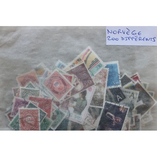 Norvège 200 Timbres Différents