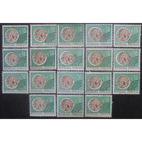 France Préoblitéré N°123 X 18 Sans Gomme