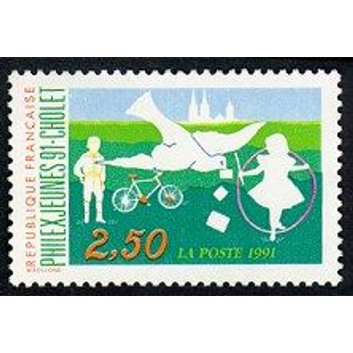 Exposition Philatélique Des Jeunes "Philexjeunes91" À Cholet Année 1991 N° 2690 Yvert Et Tellier Luxe