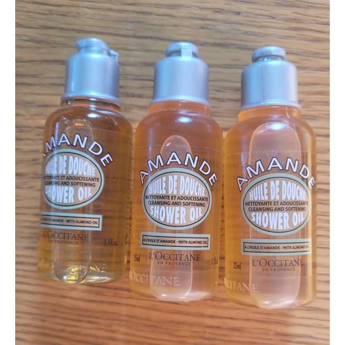 L'occitane Huile De Douche Amande Format Voyage 35 Ml Lot De 3 