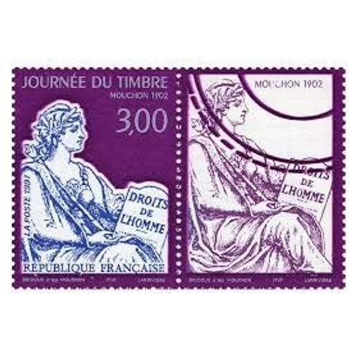 Journée Du Timbre "Mouchon 1902" Vignette Attenante Année 1997 N° 3052a Yvert Et Tellier Luxe
