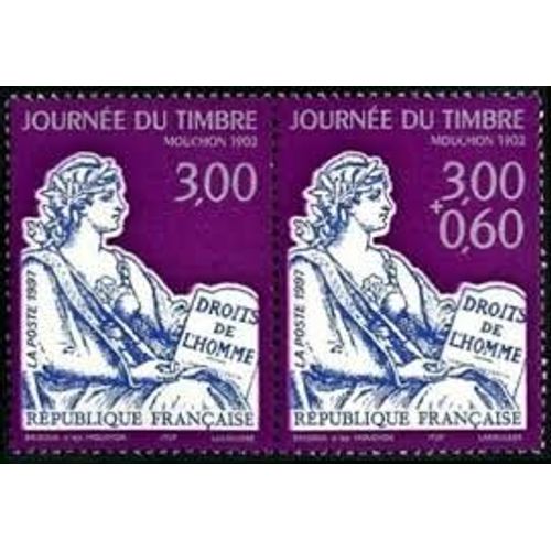 Journée Du Timbre "Mouchon 1902" La Paire Année 1997 N° 3051 3052 Yvert Et Tellier Luxe