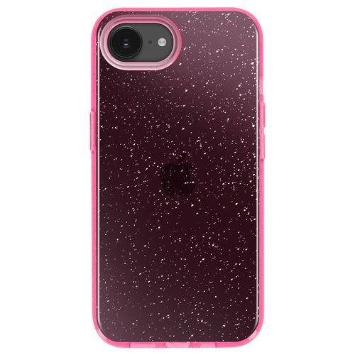 Coque Paillette Pour Iphone 16e Hybride Design Glamour Rose