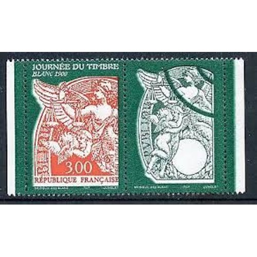 Journée Du Timbre "Blanc 1900" Vignette Attenante Paire 3136a Année 1998 N° 3136 Yvert Et Tellier Luxe