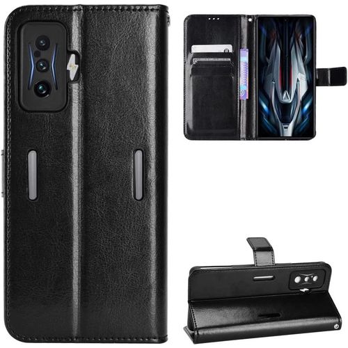 Coque Pour Redmi K50 Gaming .Coques Redmi K50 Gaming Étui En Cuir De Gaming. Boucle Magnétique Flip Cover Fente Pour Carte Intégrée. Fonction Support Du Film. Tpu Soft Shell Case Cover Bla